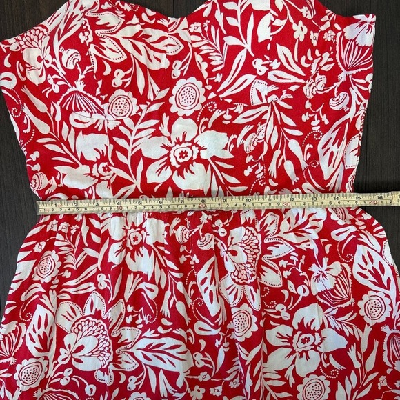NWT Lily Rose Dress Women's XXL Red Cream Floral Summer Lightweight Flowy Maxi‎ - Picture 13 of 16